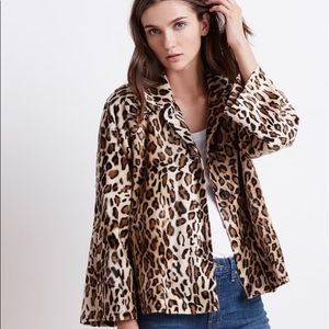 Velvet by Graham & Spencer Faux Fur Leopard Jacket